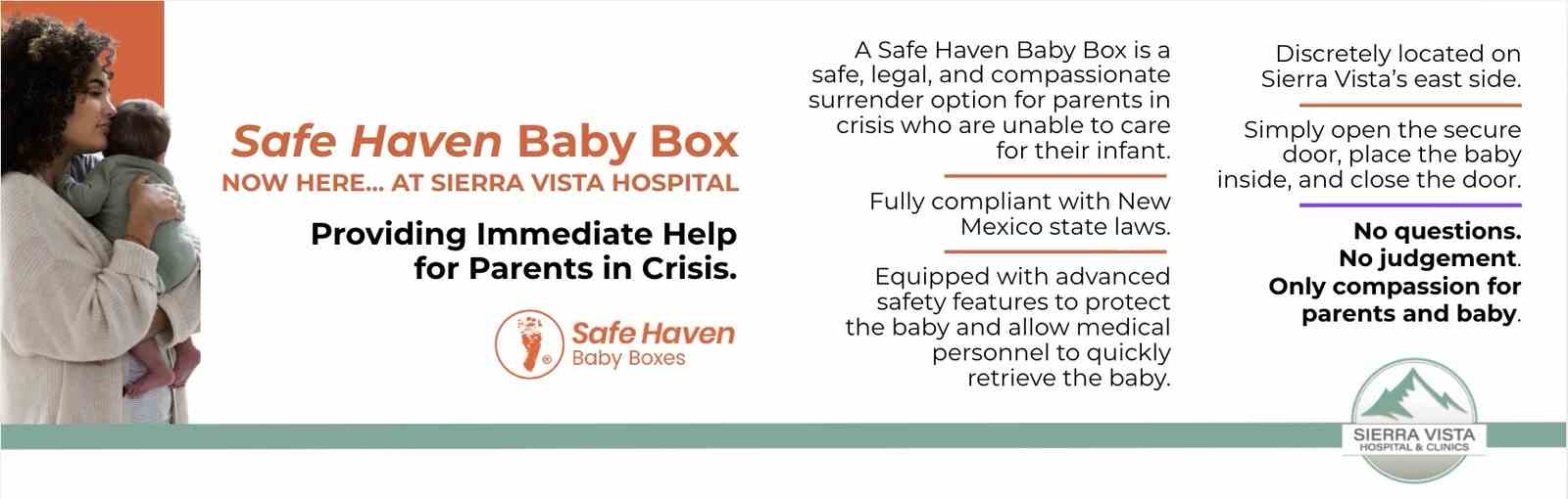 Safe Haven Baby Box at Sierra Vista Hospital