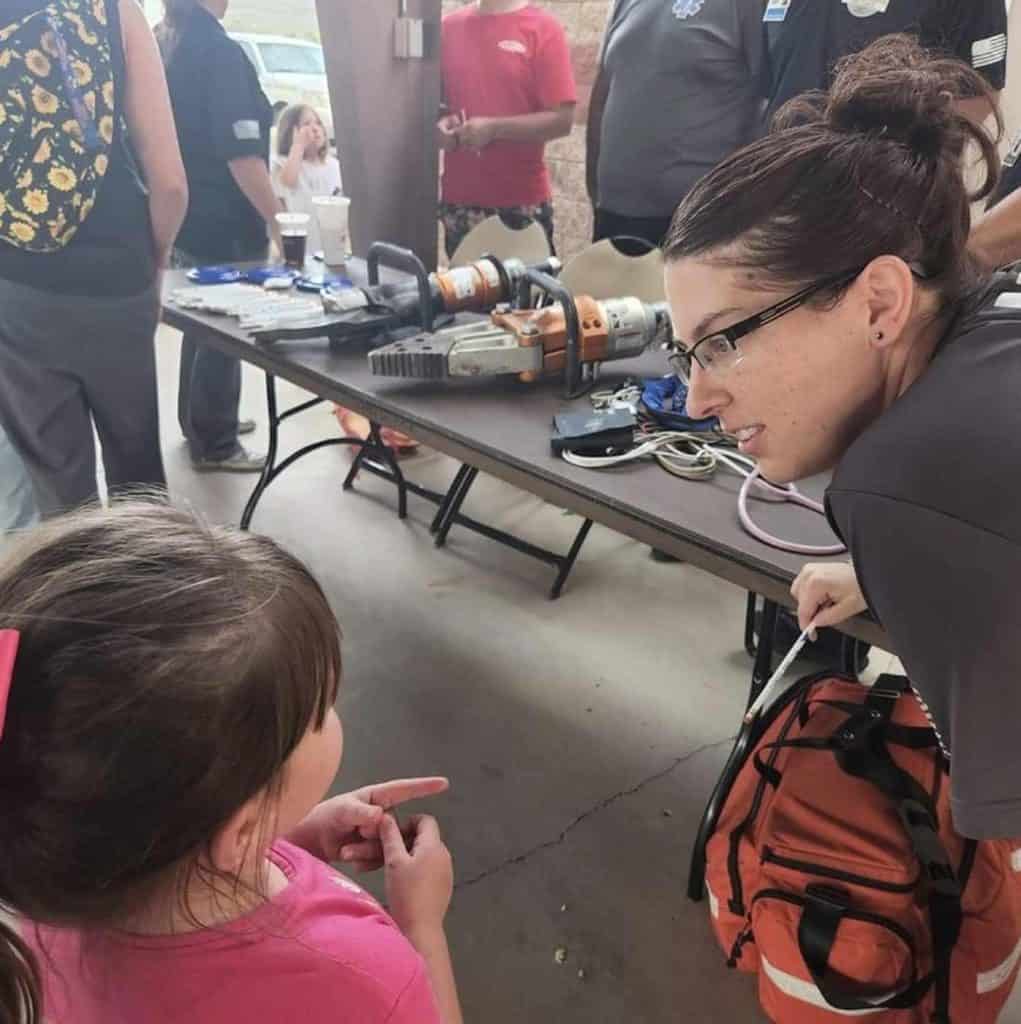 The EMS department does community outreach